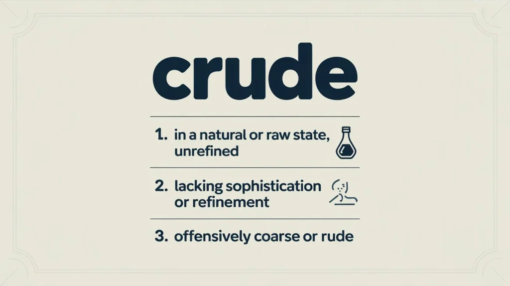 crude joke meaning