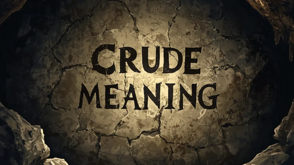 crude joke meaning