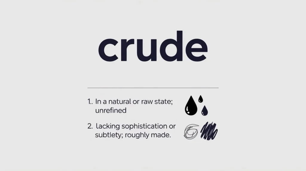 crude joke meaning