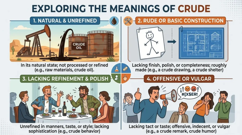 crude joke meaning